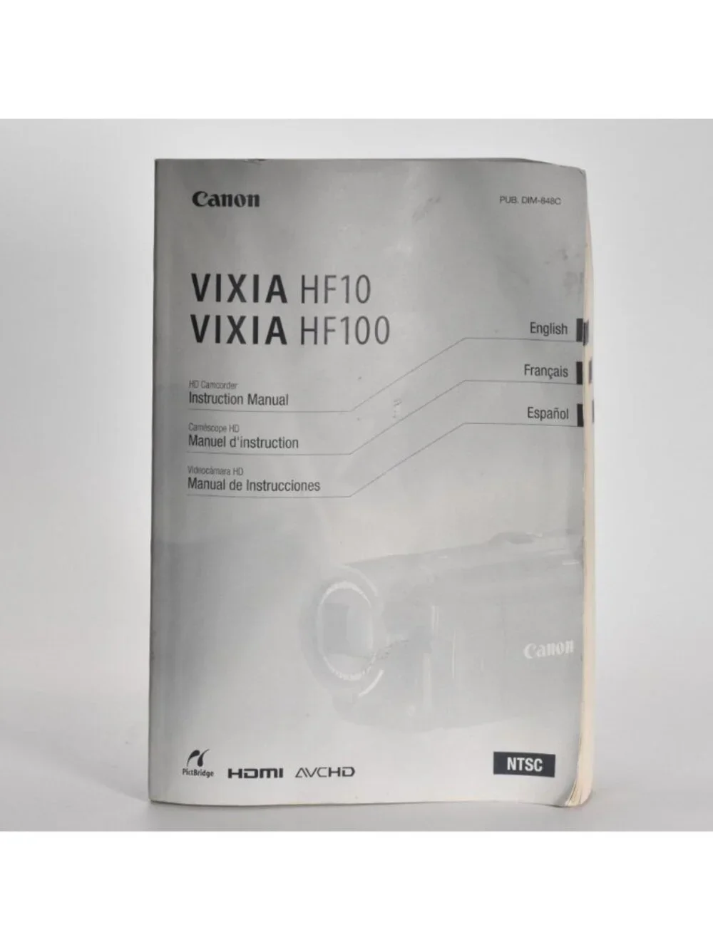 Canon VIXIA HF-10 AVCHD 16GB Dual Flash Memory/SDHC Memory HD Camcorder MINT